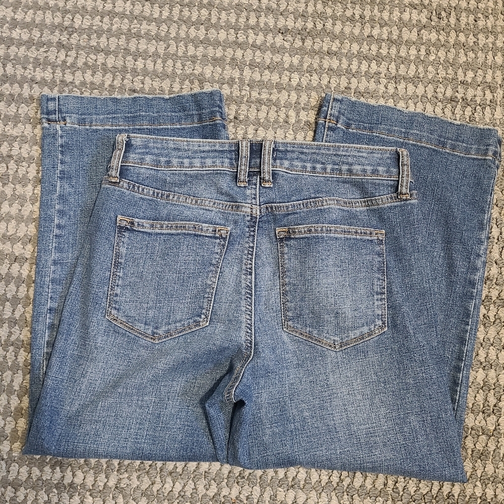 Sonoma Wide Leg Crop Capri Jeans 4